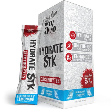 5 % Ernährung, Hydrat – Legendary Series Stick Packs, Blaubeerlimonade – 10 x 9 g