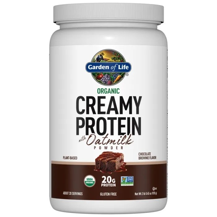 Garden of Life, Organic Creamy Protein with Oatmilk, Chocolate Brownie - 920g
