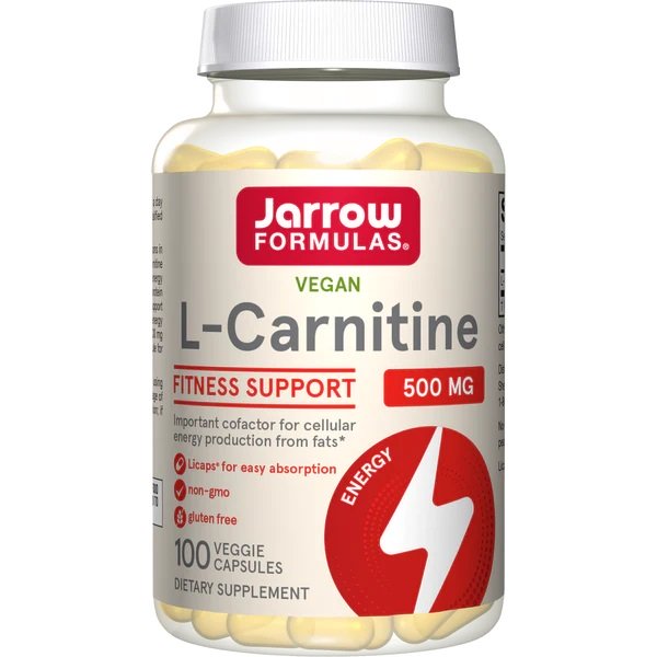 Jarrow Formulas, L-Carnitine, 500mg - 100 vegetarian licaps