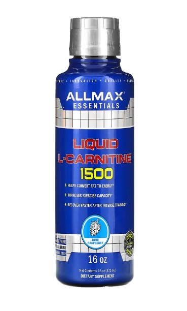 AllMax Nutrition, Liquid L-Carnitine 1500, Blue Raspberry - 473 ml.