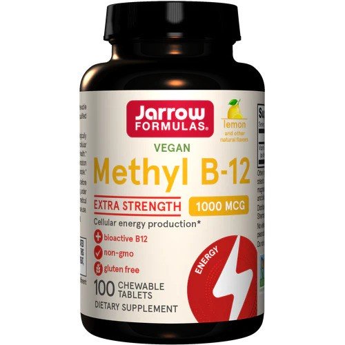 Jarrow Formulas, Methyl B-12, 1000mcg (Lemon) - 100 vegan chewable tabs