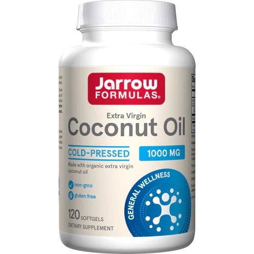 Jarrow Formulas, Coconut Oil Extra Virgin, 1000mg - 120 softgels