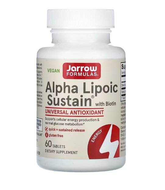 Jarrow Formulas, Alpha Lipoic Sustain with Biotin - 60 tabs