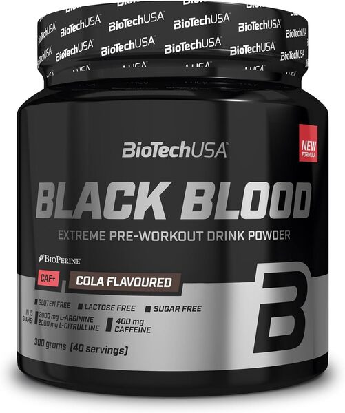 BioTechUSA, Black Blood CAF+, Cola (EAN 5999076253661) - 300g