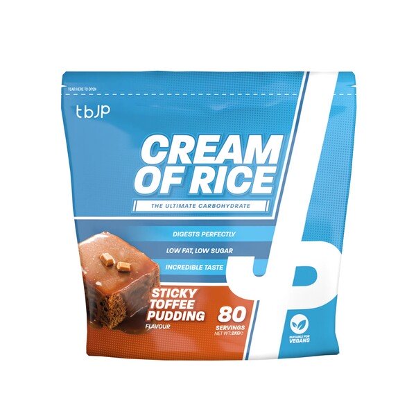 Trained by JP, Cream of Rice, Sticky Toffee Pudding - 2000g
