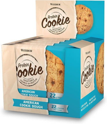 Weider, Protein Cookie, Pâte à Cookies Américaine - 12 x 90g