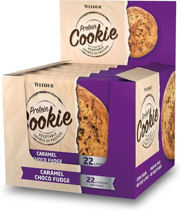 Weider, Protein Cookie, Karamell-Schoko-Fudge – 12 x 90 g