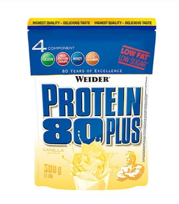 Weider, proteína 80 plus, vainilla - 500g