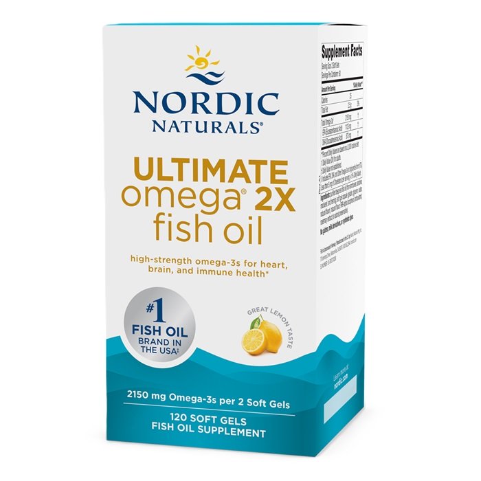 Nordic Naturals, Ultimate Omega 2X, 2150 mg de limón (EAN 768990891052) - 120 cápsulas blandas