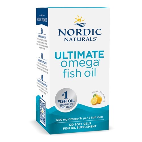 Nordic Naturals, Ultimate Omega, 1280mg 레몬(EAN 768990891076) - 120 소프트젤