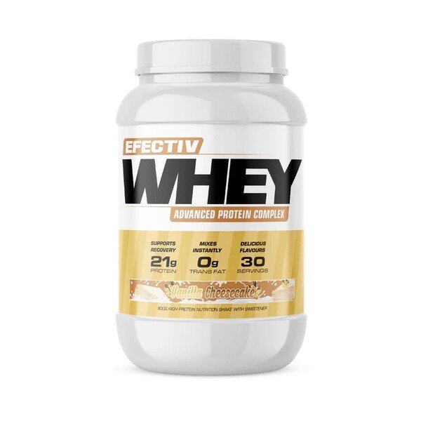 Efectiv Nutrition, Whey Protein, White Chocolate Biscuit Spread - 900g
