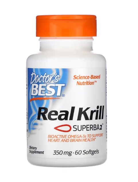 Doctor's Best, Real Krill, 350mg - 60 softgels