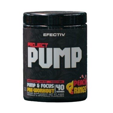 Efectiv Nutrition, Project Pump, Peach Rings - 440g