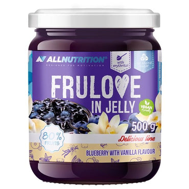 Allnutrition, Frulove In Jelly, Blåbär med Vanilj - 500g