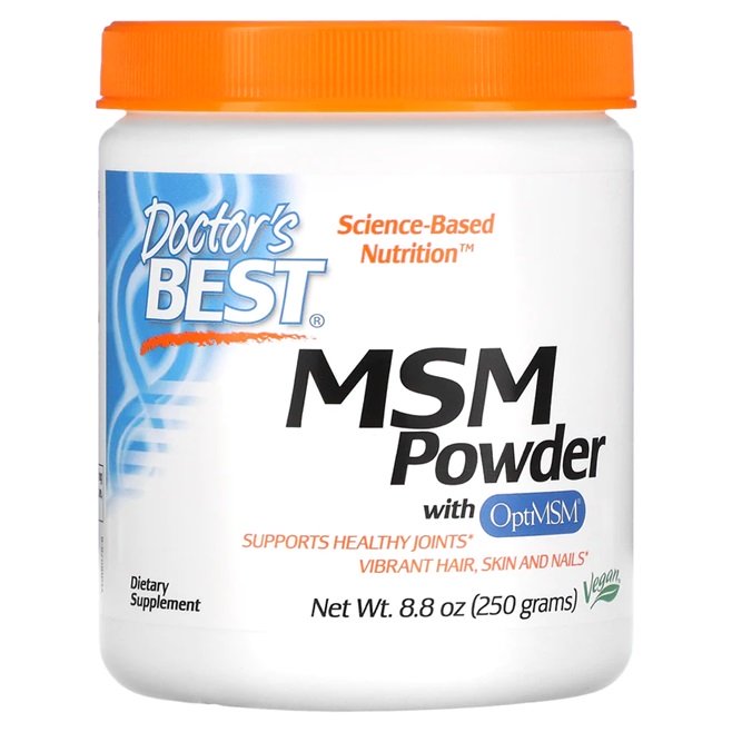 Doctor's Best, MSM with OptiMSM Vegan, Powder - 250g
