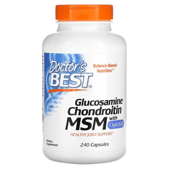 Doctor's Best, Glucosamine Chondroitin MSM with OptiMSM - 240 caps