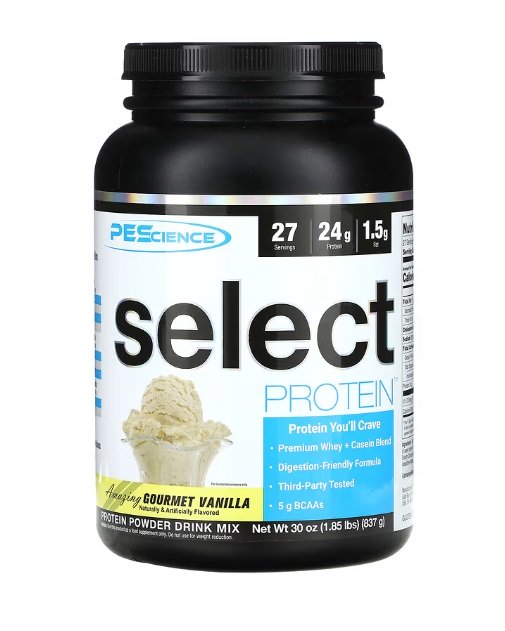 PEScience, Select Protein, Amazing Gourmet Vanilla - 837g