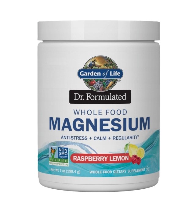 Garden of Life, Dr. Formulated Whole Food Magnesium, Raspberry Lemon - 198g