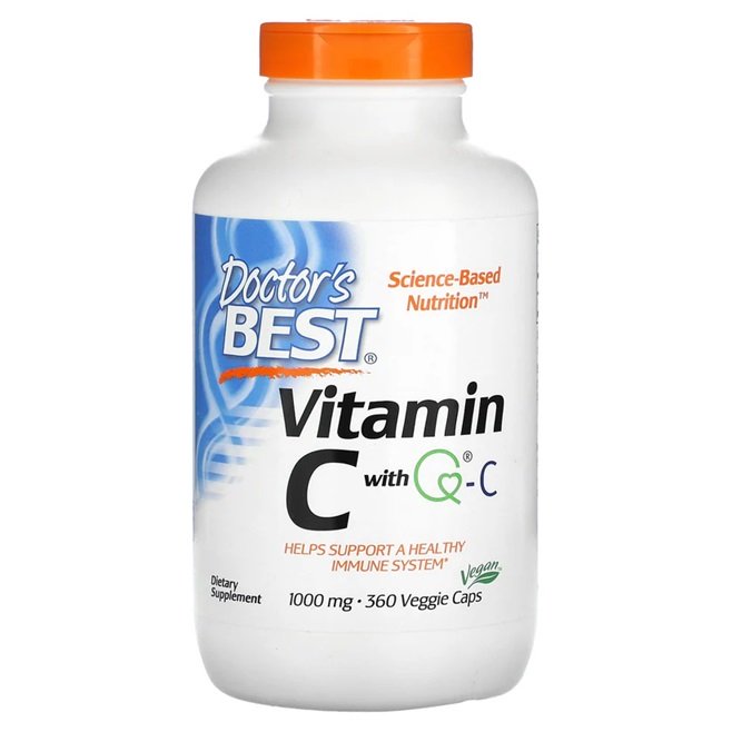 Doctor's Best, Vitamina C con control de calidad, 1000 mg - 360 vcaps
