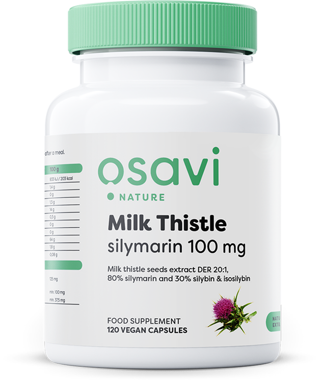 Osavi, Milk Thistle, Silymarin 100mg - 120 vegan caps