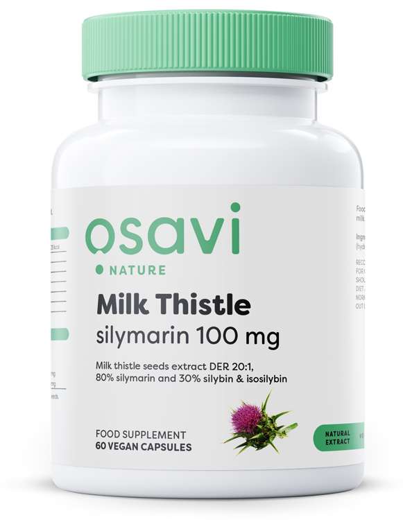 Osavi, Milk Thistle, Silymarin 100mg - 60 vegan caps