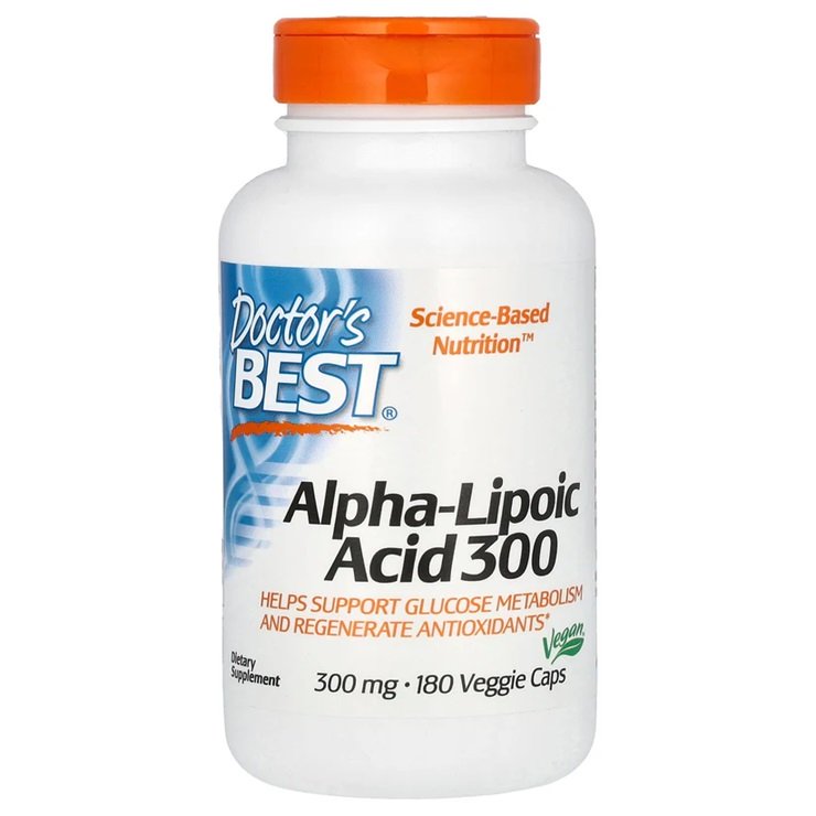 Doctor's Best, Alpha-Lipoic Acid, 300mg - 180 vcaps