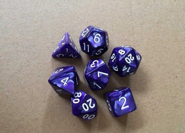 7 unids/set 17 colores dados multifacéticos d &amp; d d4 d6 d8 d10 d % d12 d20 juegos poliédricos TRPG juego de dados juego de mesa entretenimiento dados SD