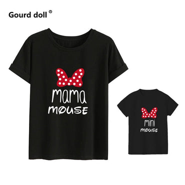 Famille t-shirts mode maman et moi vêtements bébé fille vêtements MINI et MAMA mode coton famille Look garçons maman mère vêtements