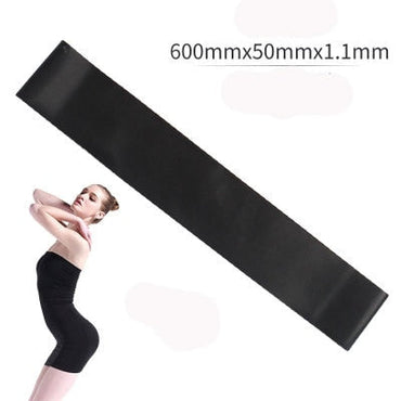 Bandas de goma de resistencia para Yoga, 5 colores, equipo de Fitness para interiores y exteriores, bandas elásticas de entrenamiento deportivo para Pilates de 0,35mm-1,1mm