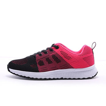 Women Casual Sport Shoes Fashion Men Running Shoes Weave Air Mesh Sneakers Black White Non Slip Footwear Breathable Jogging