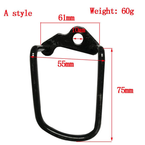 1 pieza ajustable de acero negro bicicleta de montaña engranaje trasero cadena de cambio Stay Protector accesorios de ciclismo al aire libre