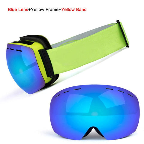 Lunettes de Ski UV400, Protection Anti-buée, grand masque de Ski, pour hommes et femmes, Ski, Sport de plein air