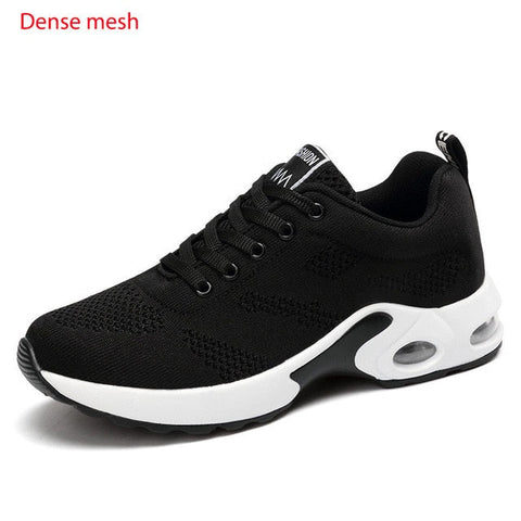 Fashion Lace Up Women Running Shoes Lightweight Sneakers Breathable Outdoor Sports Shoes Comfort Air Cushion Running Gym Shoes