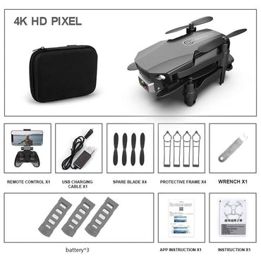 New Fpv Mini Drone With/without HD 4K Dual Cameras 1080p Wifi Foldable Drones With Camera Hight Hold RC Quadcopter Dron Toy Gift