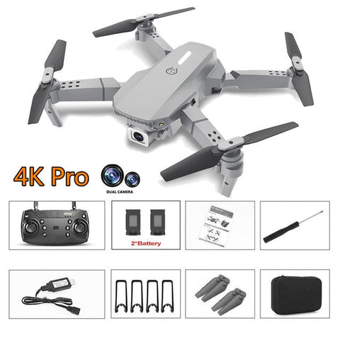 2020 New E88 Pro Rc Drone with wide-angle HD 4K 1080P Wifi Fpv Dual Camera Height Hold Foldable Quadcopter Mini Drone Gift Toys