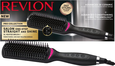 Revlon One Step Heated Brush | Straight & Shine | 10 Sett.