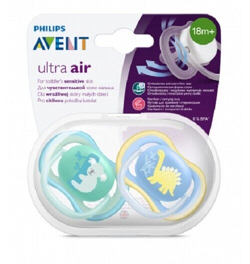 Smoczek dla niemowląt Philips Avent | Ultra Powietrze | 18 miesięcy+