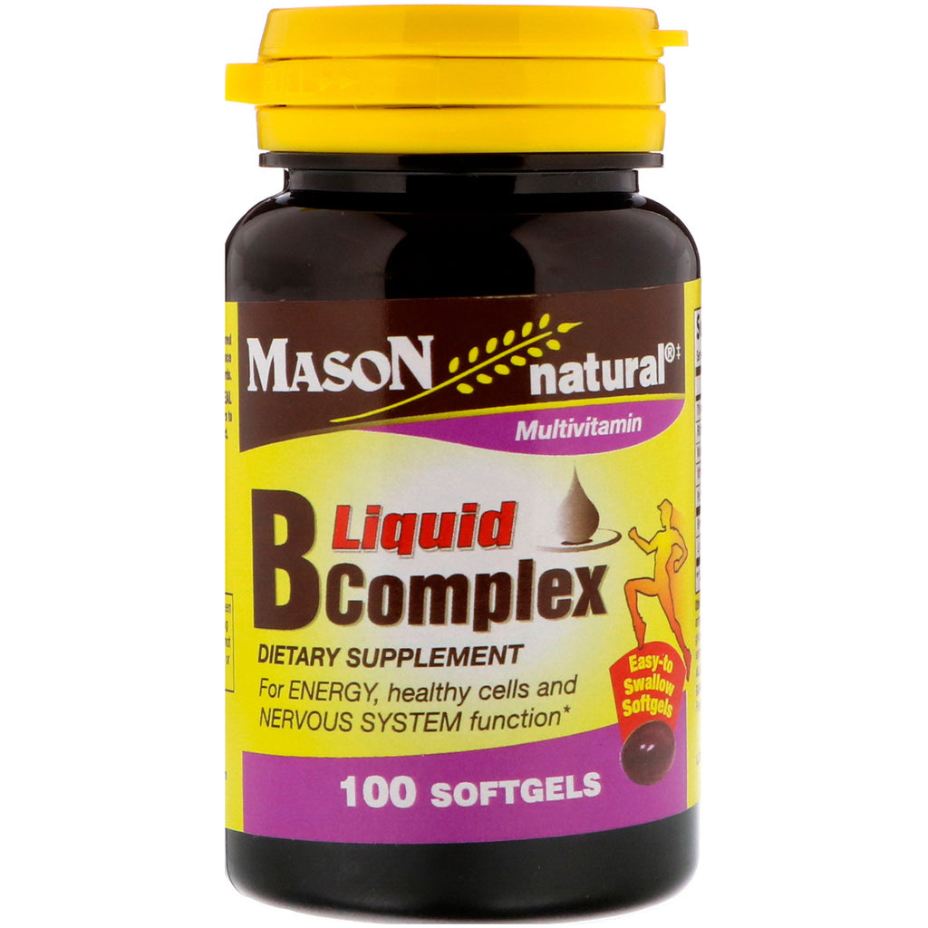 Mason Natural, B Liquid Complex, 100 Softgels