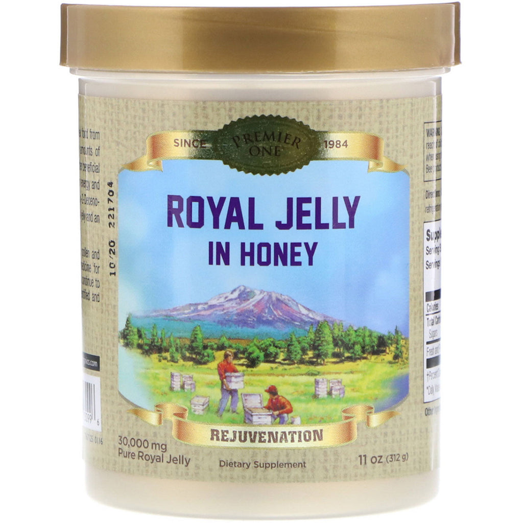 Premier One, Royal Jelly i honning, 30 000 mg, 11 oz (312 g)