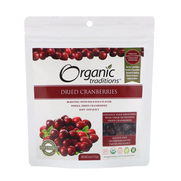 Traditions, Dried Cranberries, 4 oz (113 g)