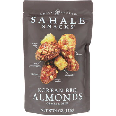Sahale Snacks, Glazed Mix, Korean BBQ Almonds, 4 oz (113 g)