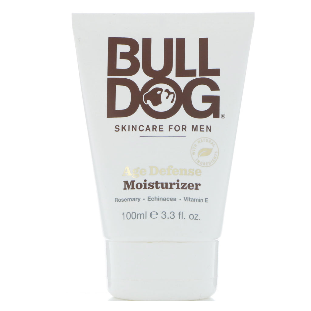 Bulldog Pielęgnacja skóry dla mężczyzn, Krem nawilżający chroniący przed wiekiem, 3,3 uncji (100 ml)