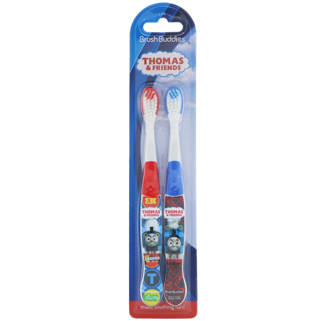 Brush Buddies, cepillo de dientes Thomas &amp; Friends, paquete de 2