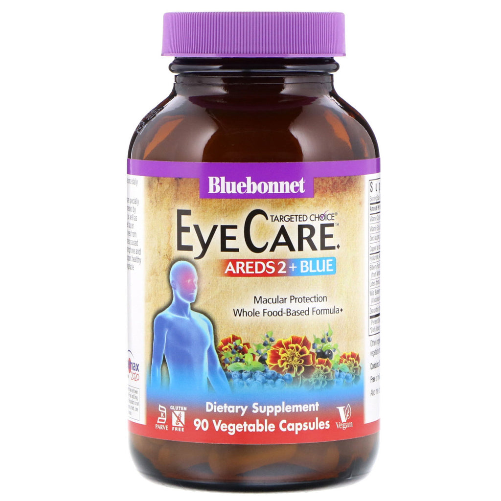 Nutrição Bluebonnet, escolha direcionada, cuidados com os olhos, 90 cápsulas vegetais