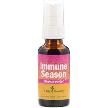 Herb Pharm, Herbs on the Go, Immune Season, 1 fl oz (30 ml)