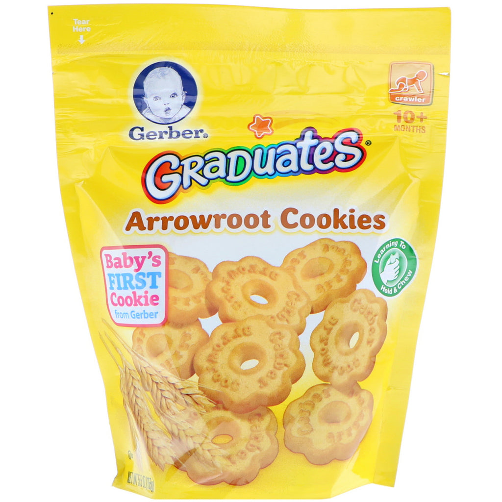 Gerber Graduates Arrowroot Cookies Crawler 10+ Months 5.5 oz (155 g)