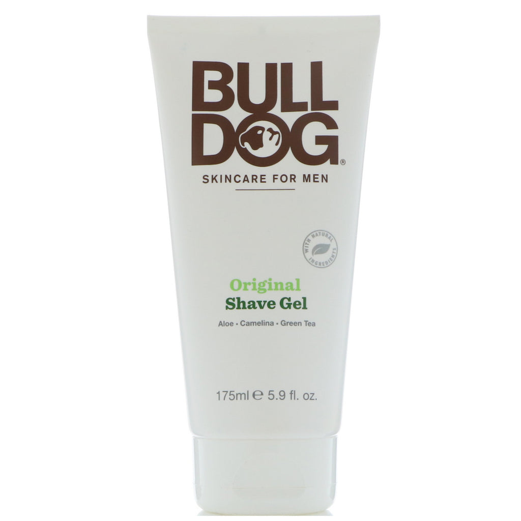 Bulldog Huidverzorging voor mannen, originele scheergel, 5,9 fl oz (175 ml)