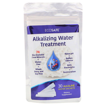 CORAL LLC, Tratamiento de agua alcalinizante, 30 sobres de agua alcalina