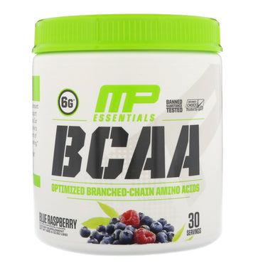 MusclePharm, BCAA Essentials, Blue Raspberry, 0.50 lbs (225 g)
