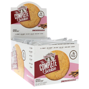 Lenny & Larry's The Complete Cookie Snickerdoodle 12 galletas de 2 oz (57 g) cada una